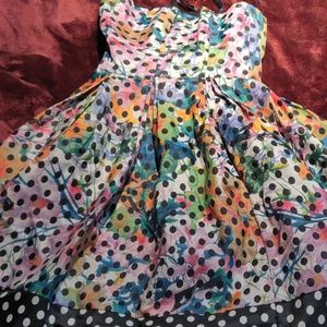 Anthropologie Corey Lynn Calter Lavendel polka dot